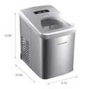 Frigidaire 26 Lbs per Day Portable Compact Maker, Ice Making Machine, Stainless, Medium