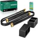 YHTAUTO 3 Inch Rear Leveling Kit Compatible with 1999-2020 Ford F-250 Super Duty F-350 Super Duty, 2000-2005 Excursion, Steel U-Bolts with Lift Blocks Leveling Lift Kit