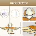 2 x Dog Memorial Gifts for Loss of Dog - Angel Dog Stained Glass Window Hanging - A Beautiful Tribute for Your Beloved Pet - Pet Memorial Gifts - Sympathy and Remembrance - Comforting Pet Loss Gifts