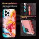 Casetego for iPhone 13 Pro Max Case,Compatible with MagSafe,[Military Grade Drop Test] Full Body Protection Slim Shockproof Rugged Marble Women Girls Case for iPhone 13 Pro Max 6.7 inch,Rose Gold