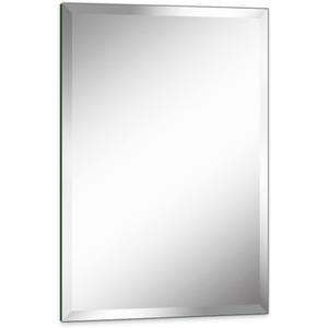 16"x24" Frameless Rectangle Wall Mirror with 1 inch Beveled Edge for Bathroom Vanity