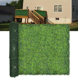 Artificial Boxwood Roll Panels: 60"x 140"(58.5 SQFT) UV-Anti Faux Ivy Leaves Grass Wall for Patio Balcony Privacy, Garden, Backyard Greenery Wall Backdrop and Fence Decor