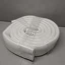 PATIKIL Pipe Insulation Foam Tube, 2 Pack Heat Preservation Foam Pipe Outdoor Wrap Pipe Covers 2-3/4" (70mm) ID x 3-1/2" (90mm) OD x 6.6 ft for Handle Grip HVAC Units, White
