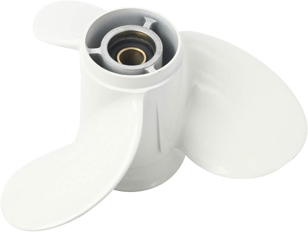 NovelBee Aluminum Alloy Boat Propeller for Yamaha 9.9-15 HP Outboard Motor (9 1/4x10-J) NovelBee Aluminum Alloy Boat Propeller for Yamaha 9.9-15 HP Outboard Motor (9 1/4x10-J)