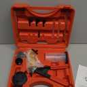 2 in 1 Brake Bleeder Kit with Hand Vacuum Pump and Adapters Brake Bleeder Vacuum Pump Kit for Auto Car Truck Motorcycle Use (Red)