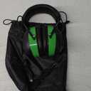 Bluetooth 6.0 Hearing Protection Headphones with 120H Working Time, 30dB SNR, Superior Stereo Sound Quality, Larger Buttons for Easy Operation, Safety Ear Muffs for Lawn Mowing, Workshops (Green)