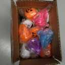 [Soft Rubber] Halloween Light Up Rings Halloween Party Favors Toys Glow in The Dark 24 Pcs 6 Design Spider Skeleton Bat Ghost Pumpkin Flash LED Finger Rings Kids Adults Goodie Bag Fillers Gifts Treats