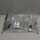 Slideep Sink Rack for Bottom of Sink, Stainless Steel Sink Protector 23"L X 13"W with Rear Drain Hole, Sink Grid Grate with Hole Cover for Kitchen Sink Single Bowl