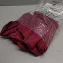 SuperO Set of 40 Cloth Napkins 17 x 17 Inch, Polyester Solid Washable Dinner Napkins with Hemmed Edges,Great for Restaurant, Wedding and Party(Burgundy)