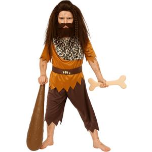 fun shack Boys Caveman Costume, Kids Cave Boy Outfit, Fun Caveman Dress Up for Boys, Cave Kid Costume, Medium