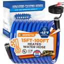 30FT (15-100FT) Heated Water Hose for RV,-45  Antifreeze 4.0 Upgraded Heated Drinking Water HoseRv Freshwater Hoses with Fittings, Rv Accessories