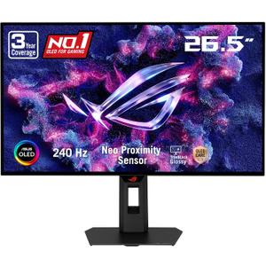 ASUS ROG XG27AQDMGR 27 Inch 1440p 240Hz Glossy OLED HDR Gaming Monitor
0.03ms, OLED Care Pro, TrueBlack Glossy, Neo Proximity Sensor, ELMB Sync, DisplayHDR 400, DCI-P3 99%, for PS5 and Xbox