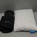 Cooling Bed Pillows for Sleeping 1 Pack Small Shredded Memory Foam Pillow Camping Pillow Travel Pillow - Compressible Medium Firm, Breathable Cover, ldeal Backpacking Hiking, Airplane and Car (Original White)