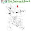 10L0L 12 Volt Golf Cart Ignition Key Switch for Club Car DS (1996-up), Limo, Turf, Carryall 1&2 Gas Golf Cart, OEM#101826301 1012505
