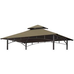 Eurmax USA High Performance Grill Gazebo Canopy Replacement Cover 5x8 BBQ Shelter Top(Cocoa)
