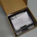 2 Pack Matte Black Hand Towel Holder, Stainless Steel Wall Mounted Hand Towel Holder for Bathroom, Modern Square Towel Ring for Bath, Kitchen, RV