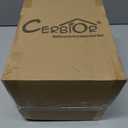 CERBIOR Bathroom Accessories Set 6 Piece Bamboo Bath Ensemble Includes Soap Dispenser, Toothbrush Holder, Toothbrush Cup, Soap Dish for Decorative Countertop and Housewarming Gift (Green)