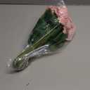 9 Pcs Pink Roses Artificial Flowers, Real Touch Velvet Roses Bouquet Fake Flowers Bulk, Artificial Roses with Long Stems for Birthday Gift Women Mom DIY Bridal Wedding Centerpiece Decorations