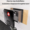 Poukaran 15 x 15 Inches RV Water Heater Black Door - ONLY Door kit for Poukaran RV Tankless Water heaters