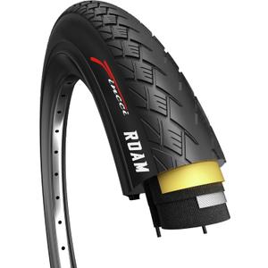 Fincci City 700x35c Bike Tire - Foldable 700c Tires, 37-622 with 1 mm Puncture Proof Resistant - Black Kevlar Road Bike Tire 28 inch for Touring, Hybrid, Electric Bicycles - 700c Wheelset