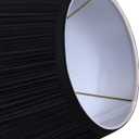 Aspen Creative 59202 Empire Uno Lamp Shade in Black, 7-7/8" Top x 11-7/8" Bottom x 7-1/2" Slant Height, Slip UNO 33mm