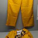 Mens Wedding Costume Halloween Beetle Costume Suits Jacket Pants Shirt Yellow Outfits (XXL)