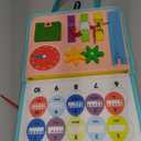 Toddler Busy Board Montessori Toys for Toddlers 1-3 Year Old Educational Activity Book Board Sensory Travel Toys Ages 3-5 Preschool Learning Fine Motor Skills Toy Quiet Book Gift for Kids