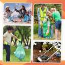 2 Pack Reacher Grabber Tool 34 Inch Lightweight Litter Pick up Sticks Aluminum Rustproof Trash Grabber Garbage Picker Garden Leaf Cleaning Trash Tong Reaching Assist Tool for Elderly Cleaner(Orange)