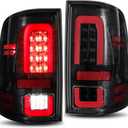 MAYELLO Black Full LED Tail Lights Brake Rear Lamps Clear Lens Blackout Style Upgrade for 2009-2018 Dodge Ram 1500 2500 3500, 2019-2024 Ram 1500 Classic, fit Factory Halogen Trims Only