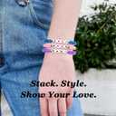 2 x AICase for Demon Merch Hunters Inspired Rumi Zoey Mira Bracelets Set, Huntrix Stuff Merchandise Costume Outfits Accessories Jewelry Birthday Party Favors Halloween Christmas Valentines Day Gifts