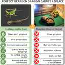 120 Gallon Reptile Terrarium Liner, Bearded Dragon Mat for 4x2x2 Enclosure