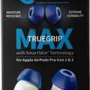 Comply TrueGrip MAX | Premium Memory Foam Replacement Earbud Tips for Apple AirPods Pro 1 & 2 | Long Lasting Comfort, MAX Durability, Secure Fit, Superior Noise Isolation| Purple (Medium) (1 Pair)