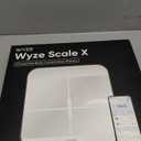 Wyze Smart Scale X - Digital Bathroom Scale for Body Weight, BMI, Body Fat, Muscle Mass, Heart Rate Monitor | ITO Glass & LED Backlight | Batteries Included, 400 lbs (White)