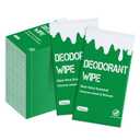 Deodorant Wipes Individually Wrapped, Wet Wipes for Underarm and Full Body, Remove Sweat, Oil and Odors, Pack of 150