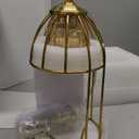 TantaScent Electric Candle Warmer Lamp in Vintage Birdcage Design with Timer – Scented Jar Candle Melter for Home Decor, Housewarming, Birthday, and Christmas (Includes 2 Bulbs)