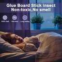 Blue Light Bug Catcher Indoor Plug in, Gnat Traps for House, Indoor Fly Trap for Fruit Fly, Moth and Mosquito, Flying Insect Catcher, 4 Device+8 Refills