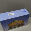 Lighted Christmas Nativity Set, Nativity Sets for Indoor with Wooden Stable, Nativity Scene Set & Figures for Christmas Decorations Indoor Tabletop Decorations