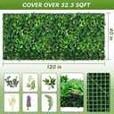 fanado Artificial Grass Wall Panels 40"x120"(33.3 sqft), Hedge Green Wall Decor Backdrop,UV-Anti Fake Greenery Plant Boxwood Panels for Privacy Fence Screen Outdoor Indoor Wedding Garden Backyard