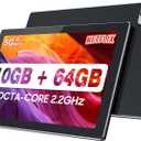 YQSAVIOR Tablet MTK8768 Octa-CORE 10.1Inch RAM 10GB(4+6Expand) +64GB ROM+1TB Expandable Computer Tab PC, IPS 1280 * 800 Screen, 2+8MP Dual Camera, WiFi, BT, Black