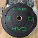 CAP Barbell Rubber Olympic Bumper Plate | Multiple Options/Colors (25lbs - Pair)