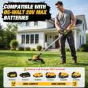 Cordless Weed Wacker for DeWalt 20V MAX Battery - 12" Electric Weed Eater