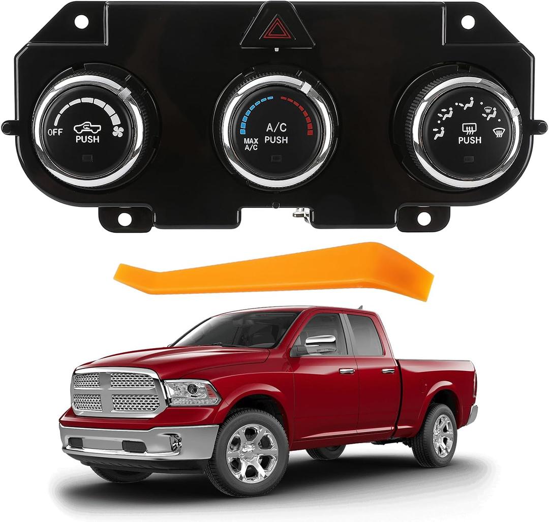 AC Heater Climate Control Module Panel Fit for Chevrolet Suburban Tahoe | Fit for Dodge Ram 1500 3500 2014-2018 Classic 2019-2024, Replace#68186217AD 68236776AB 68239170AA