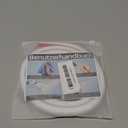 Cord Hider Raceway Kit, 39 inch Wall Cable Hider for 1 Cable, Silicone Material Hiding Wall Mount TV Powers Cords in Home Office, W0.59 H0.39in White