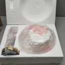 Clear Glass Pendant Lighting, 11" Hammered Lampshade Hanging Lamp, 1-Light Brass Gold Chandelier for Dining Living Room Kitchen Island