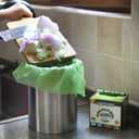 (Include 100+25 Bonus Bags) GreFusion Compostable Bags 1.2-1.6 Gallon,Fits 0.75,1,1.2,1.3,1.8 Gallon Countertop Bin,Certified by BPI,ASTM D6400 and OK Compost,125Count (100 + 25 Extra)
