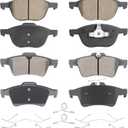 Front & Rear Ceramic Brake Pads Set for Ford Escape 13-16 FWD, Focus 12-18, for Mazda 3/5, for Volvo C30/C70/S40/V50 Select Models 8PCS