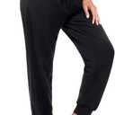 ASIMOON Women's Yoga Pants Soft Comfy Stretch Loose Straight Casual Athletic Pants Running Workout Lounge Pants with Pockets (XL)