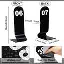 Tuanse 1-30 Table Order Numbers Restaurant Double Sided Acrylic Reception Number Stands Signs for Wedding Restaurant Seating Cafes Party Banquet(Black), Small Signage