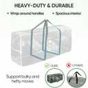 BALEINE 9 ft Christmas Tree Storage Bag, Heavy Duty Extra Large Artificial Christmas Tree Bag with Reinforced Handles and Dual Zippers Wide Opening (Transparent, 9 ft)