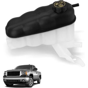 603-054 Engine Coolant Expansion Reservoir Tank with Cap Compatible with Chevy Silverado 1500 2500 Tahoe, GMC Sierra 1500 Yukon, Cadillac Escalade 2007-2013 Replace# 22870828 15075118